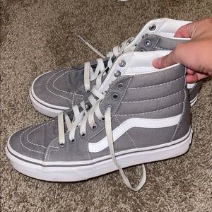 Gray high top vans. Size 7.5. Perfect condition.
